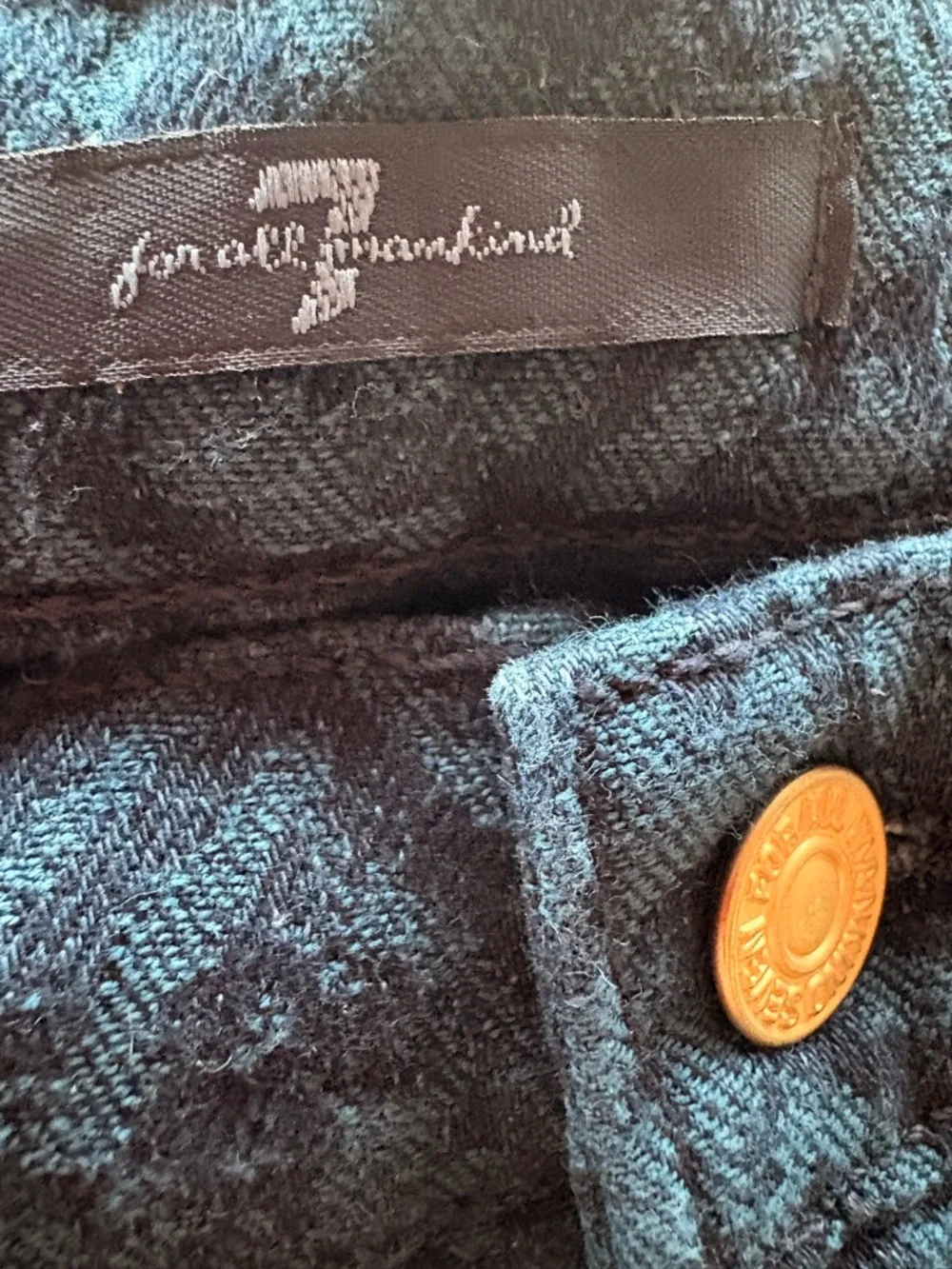 💚7 For All Mankind Chevron Patterned Skinny Jeans - Picture 5 of 6